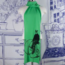 Gentleman Owl on a Bicycle Scarf