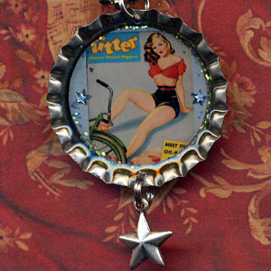 Pin Up Girl with Her Bicycle