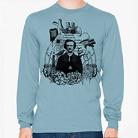 Edgar Allan Poe Men's or Unisex Organic Long Sleeve T-shirt