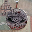 Posada Calavera Catrina Sterling Pendant