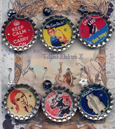 Propaganda Vintage Ads Drink Charms
