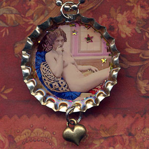 Vintage Risque Girl Lounging