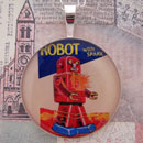 Robot Sterling Pendant
