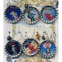 Robot Vintage Ads Drink Charms