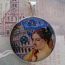 Roman Goddess Sterling Pendant
