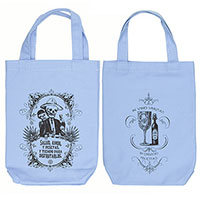 Calavera's Toasting Organic Cotton Liquor and Wine Bottle Tote Bag