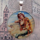 Serene Mermaid Sterling Pendant