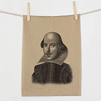 William Shakespeare Flour Sack Towel