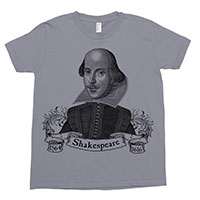 William Shakespeare Kids Tee Shirt Size 2-12