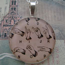 Sign Language Sterling Pendant