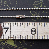 {No. 8}  Silver 2.4mm Ball Chain