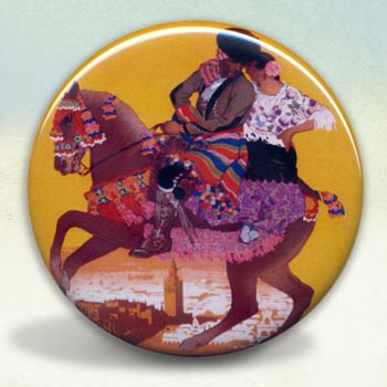 Spanish Matador and Woman on a Horse