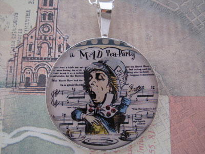 Mad Hatter Sterling Pendant