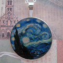 Starry Night Van Gogh Sterling Pendant