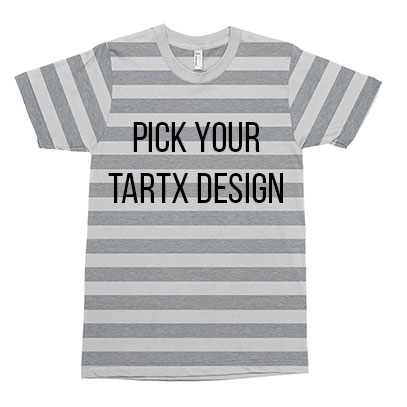 * Striped Heather Grey T-Shirt Choose your TARTX image
