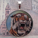 Tiger Sterling Pendant