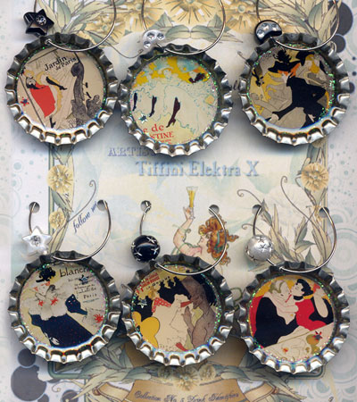 Toulouse-Lautrec Drink Charms