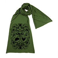 Comedy Tragedy Theatre Masks Scarf