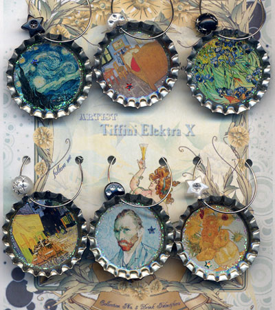 Vincent van Gogh Drink Charms